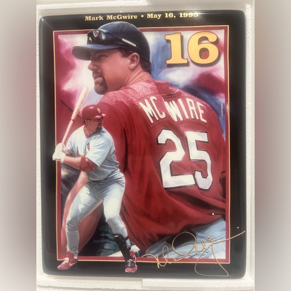 MLB Mark McGwire King Of Swing 545‎ Foot Clout Collector Plate